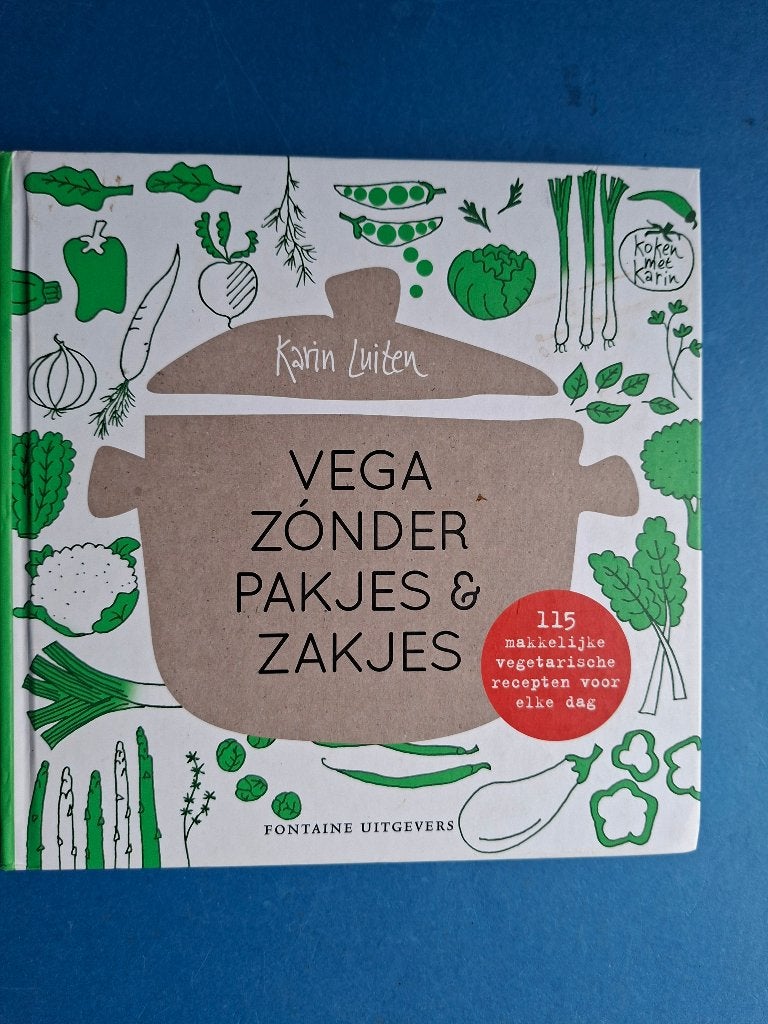 Vega zónder pakjes & zakjes * Karin Luiten, Verzenden, Zo goed als nieuw, Italië, Vegetarisch