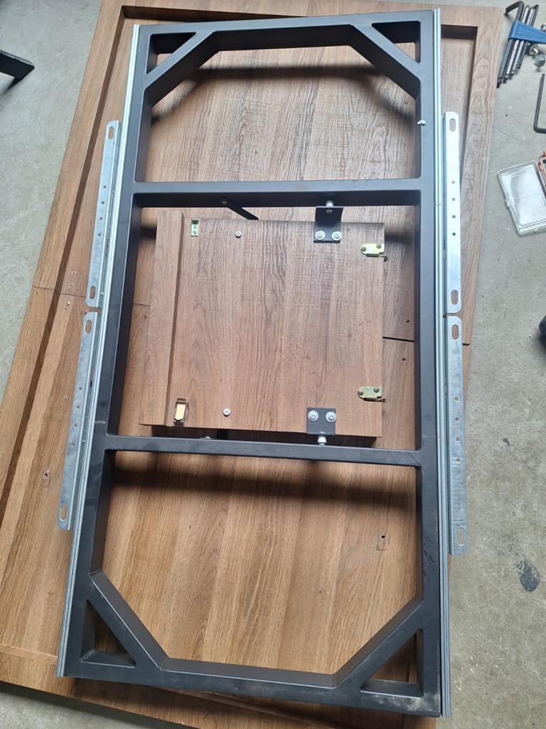 IJzeren onderstel voor eettafel, Ophalen, Rechthoekig, 50 tot 100 cm