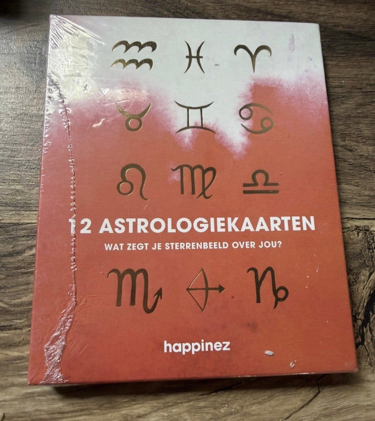 Happinez 12 Astrologiekaarten set met sterrenbeeldtekens, Ophalen of Verzenden, Nieuw, Tarot of Kaarten leggen, Overige typen