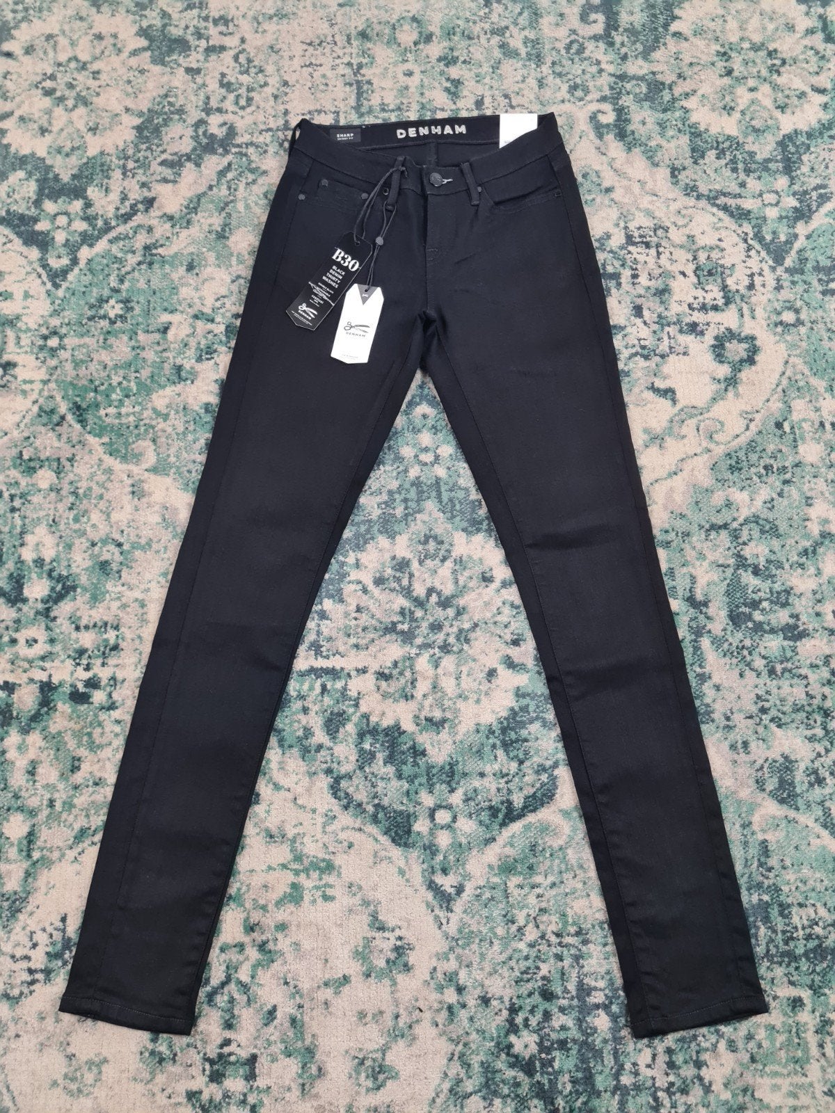 Denham Sharp Skinny Fit W25 L30 Nieuw Zwart Tulsi2530, Denham, Zwart, Nieuw, Ophalen of Verzenden