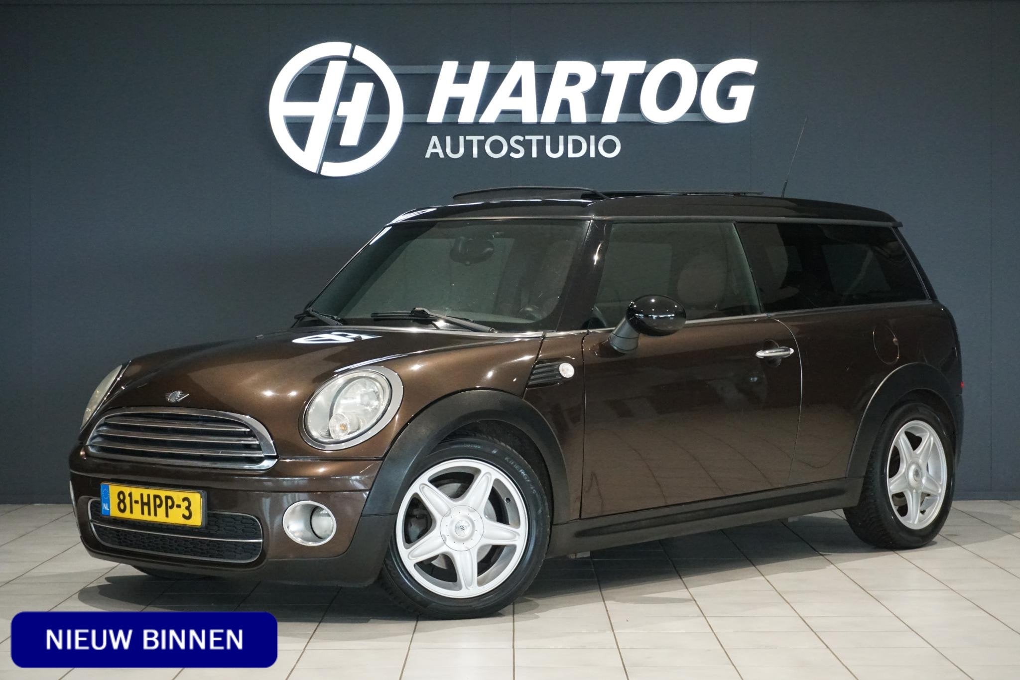 MINI Clubman Cooper D Chili *AUTOMAAT* + PANORAMA / AFN. TRE, Auto's, Euro 5, Gebruikt, 4 cilinders, Bruin