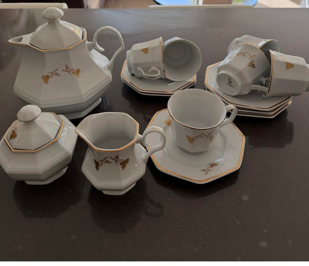 Apulum Fine Porcelaine Koffieservies 15-delig, Ophalen