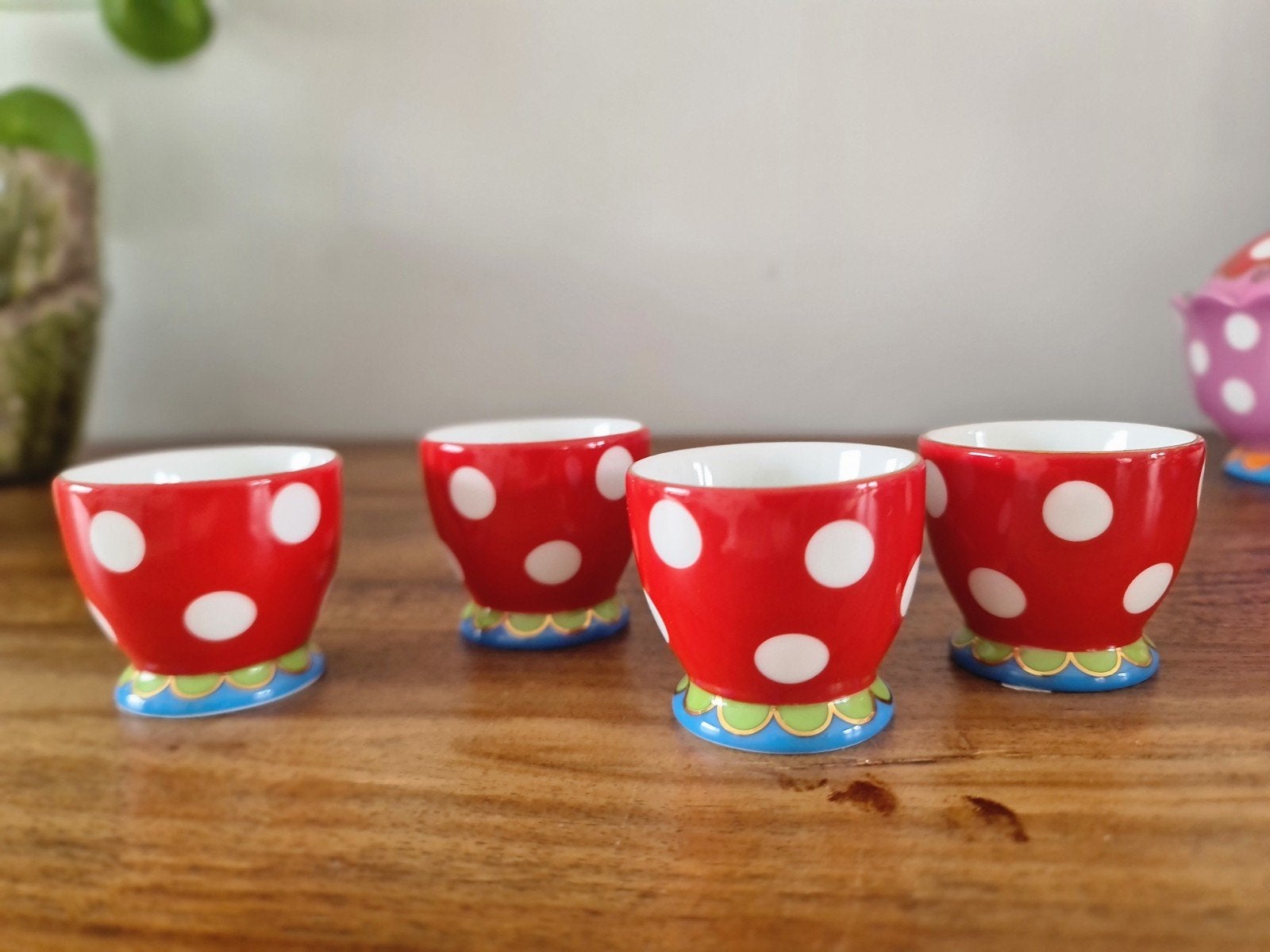 Nieuw Oilily eierdop rood met witte stippen, Ophalen of Verzenden, Nieuw