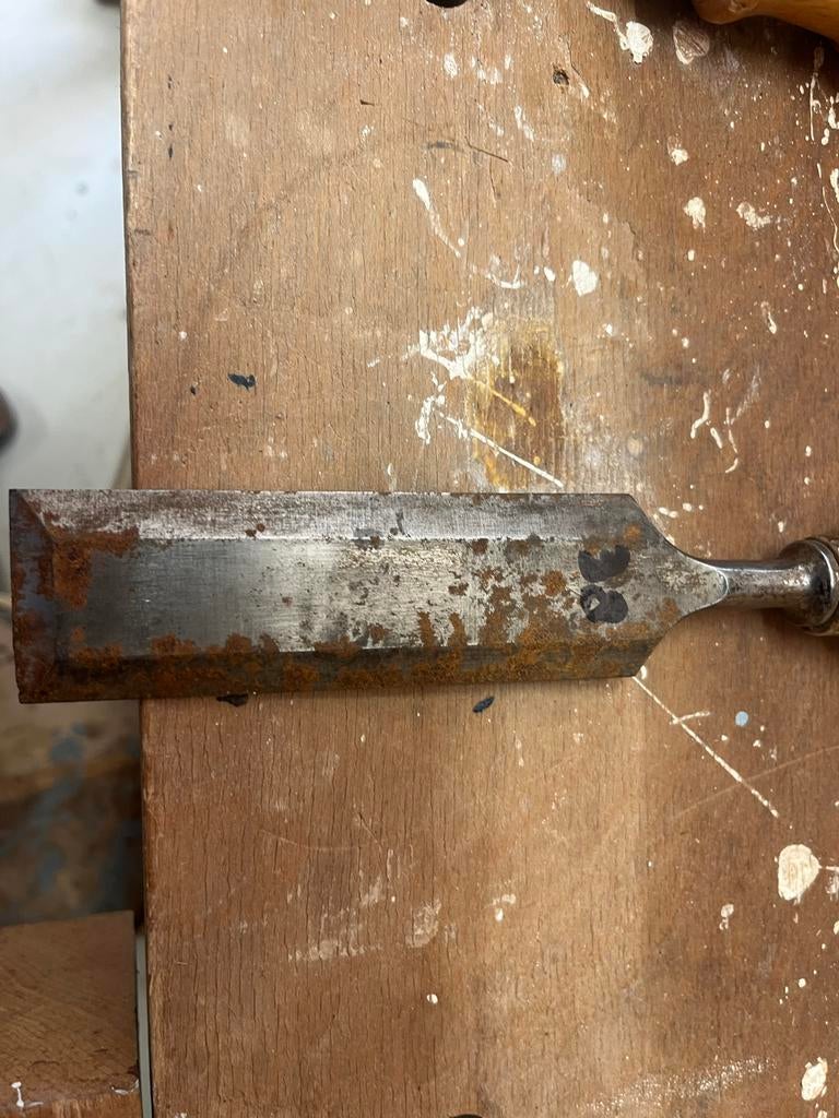 Zware steekbeitel 38 mm, nooitgedacht, geslepen, Ophalen, Gebruikt