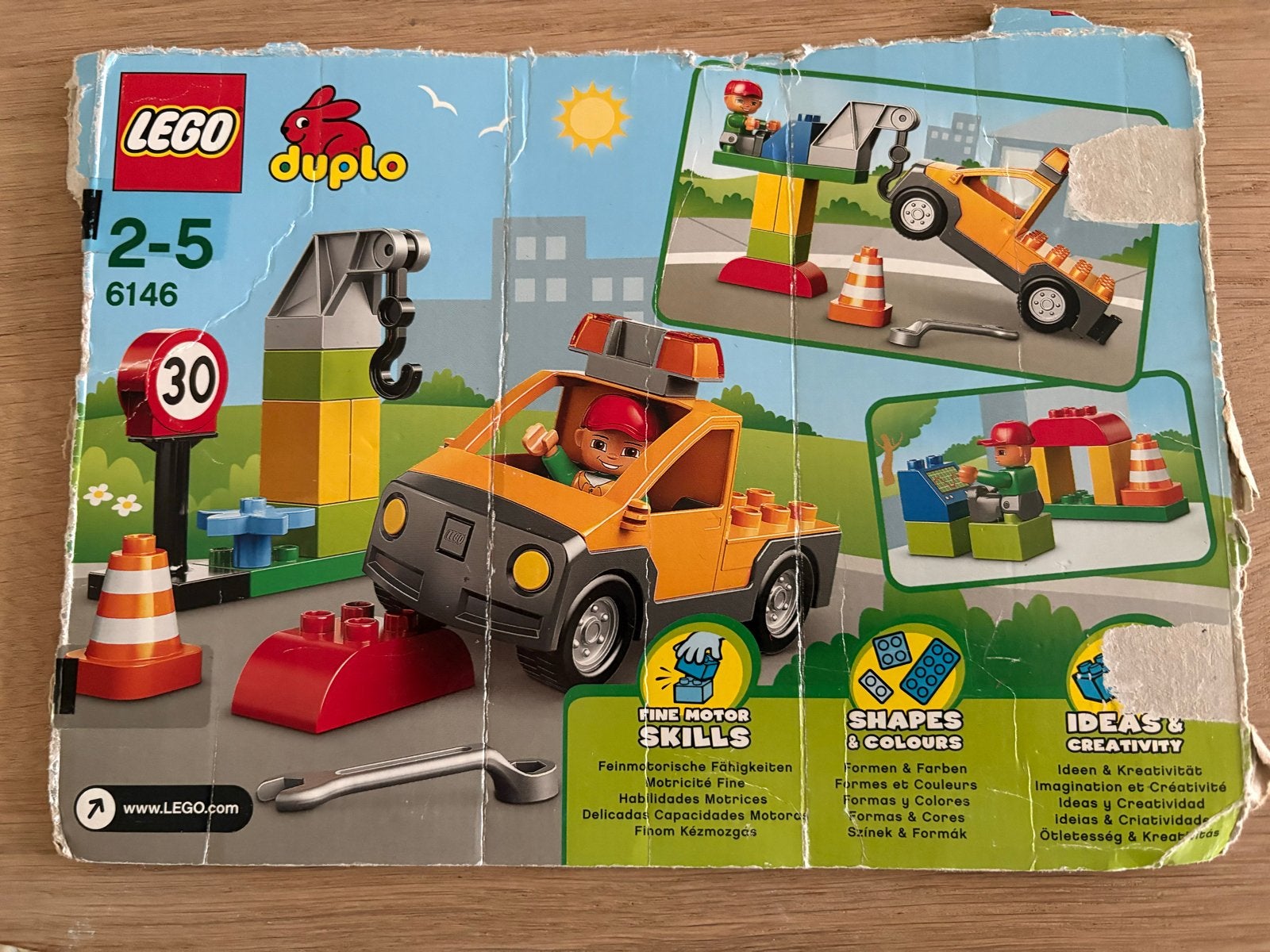 Lego Duplo 6146: Takelwagen met werkman, Kinderen en Baby's, Speelgoed | Duplo en Lego, Inclusief minifiguren, Gebruikt, Ophalen of Verzenden
