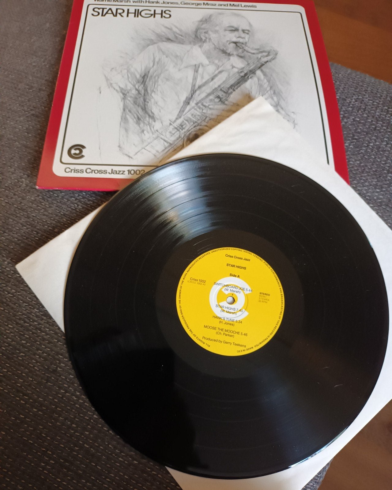 Warne Marsh - Star Highs 1982/Criss Cross Jazz VG++, Ophalen of Verzenden, Jazz, LP