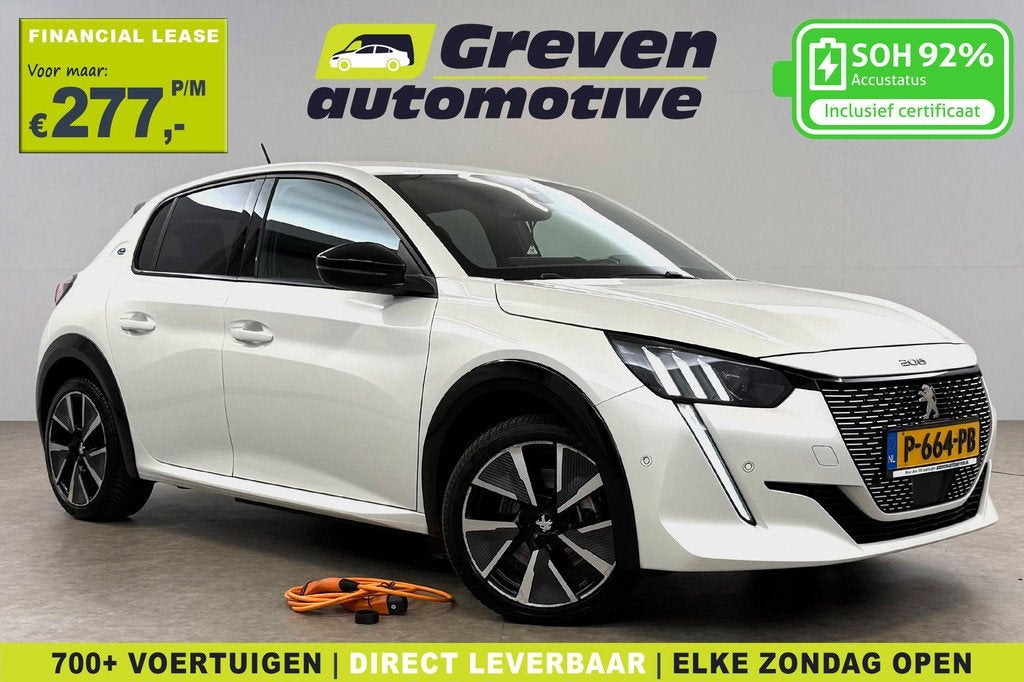 Peugeot e-208 EV GT 50 kWh | Snelladen | SOH 92% | Camera |, Auto's, Peugeot, Bedrijf, Te koop, ABS, Achteruitrijcamera, Airbags