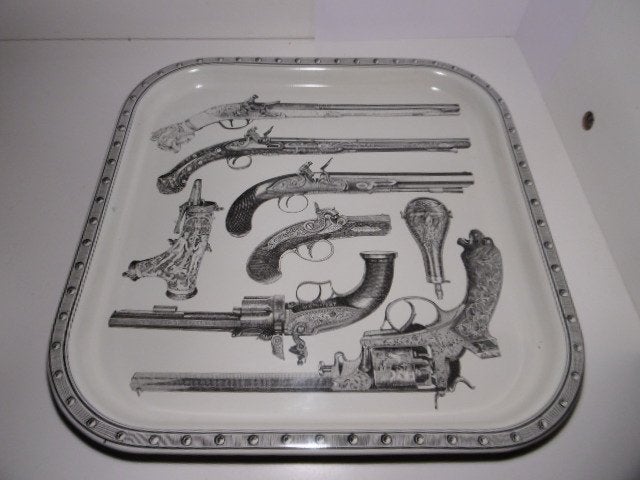 Vintage  Fornasetti metalen dienblad, Ophalen of Verzenden, Overige typen, Metaal