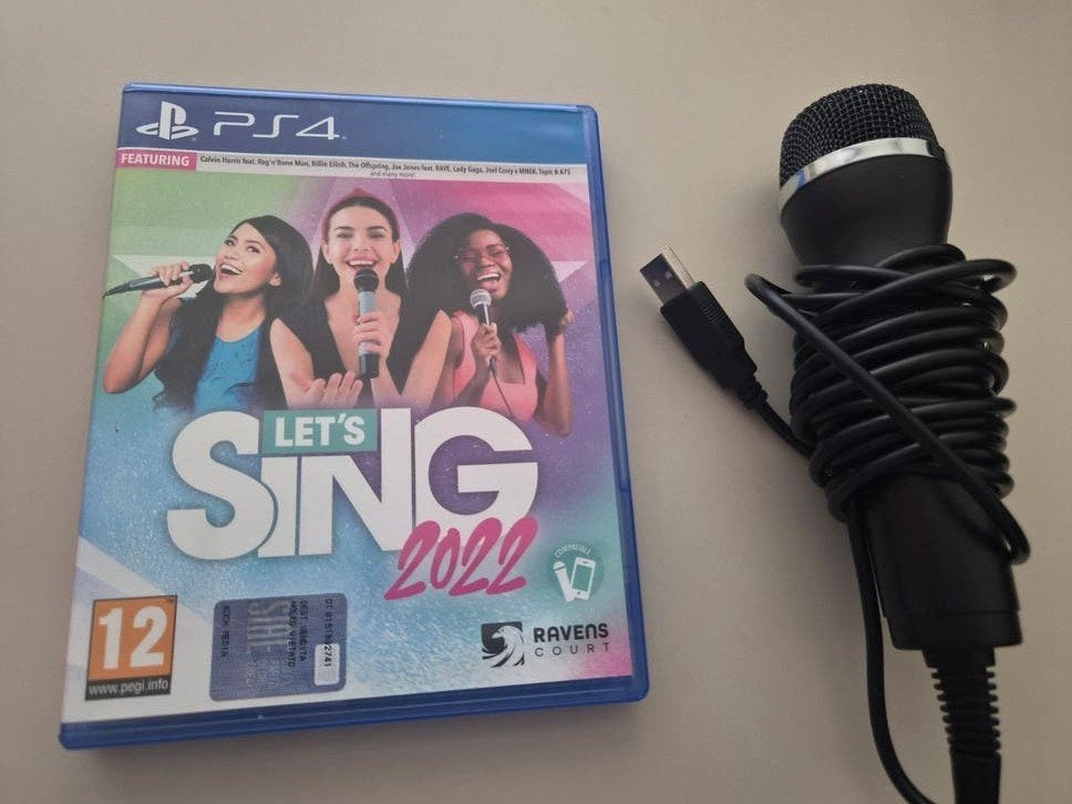 Let's Sing PS4 met microfoon, Muziek, 1 speler, Nieuw, Eén computer