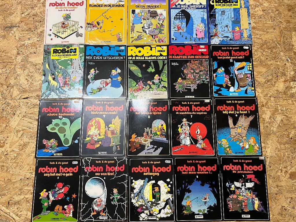 Robin Hoed serie 1 t/m 19 compleet in mooie staat, Complete serie of reeks, Ophalen of Verzenden, Zo goed als nieuw