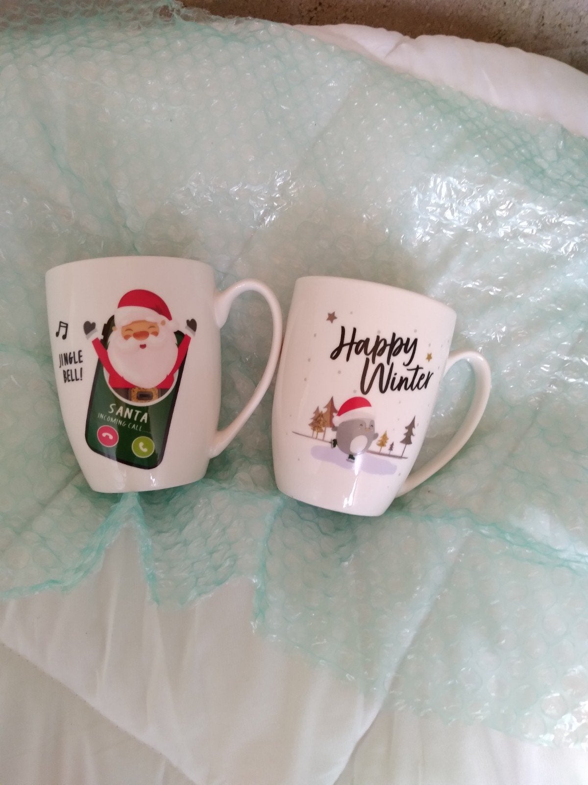 Leuke kerstmokken graag in 1 koop., Ophalen of Verzenden, Nieuw, Aardewerk, Overige stijlen