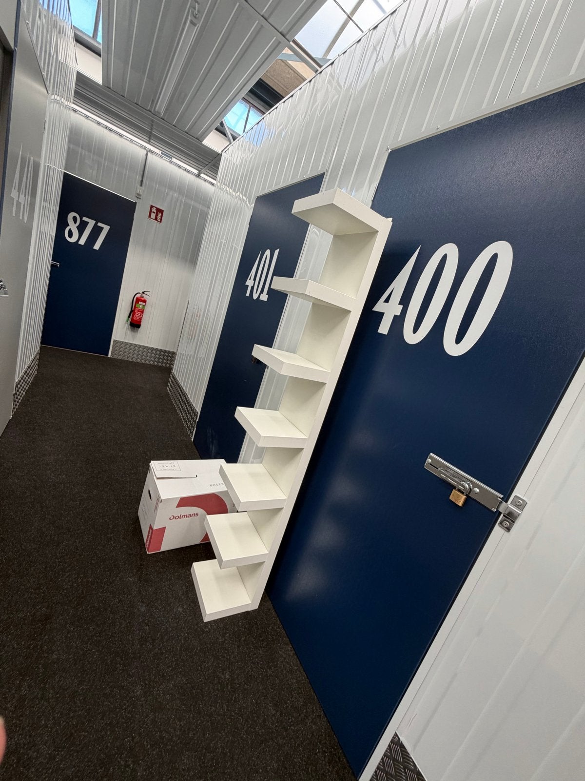 Ikea lack wandrek plankenkast - Wit, Ophalen, Met plank(en), Minder dan 50 cm, Gebruikt
