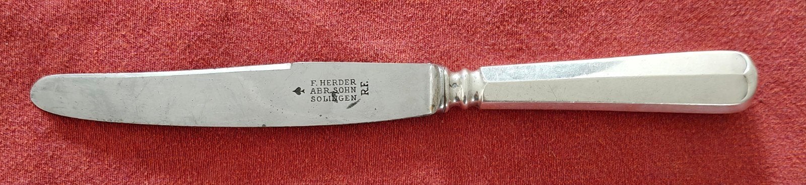 Antiek Herdersmes met Zilveren Heft - F. Herder Solingen, Ophalen of Verzenden