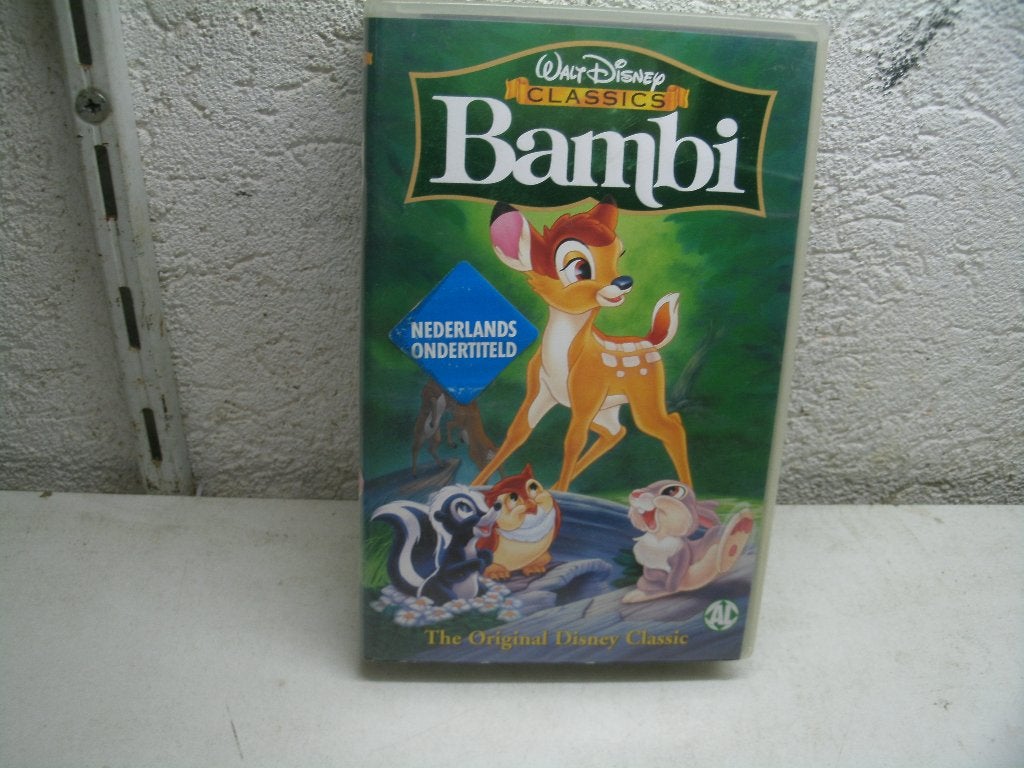 vhs 230a bambi  ned ondert., Cd's en Dvd's, Alle leeftijden, Ophalen of Verzenden, Gebruikt, Overige typen