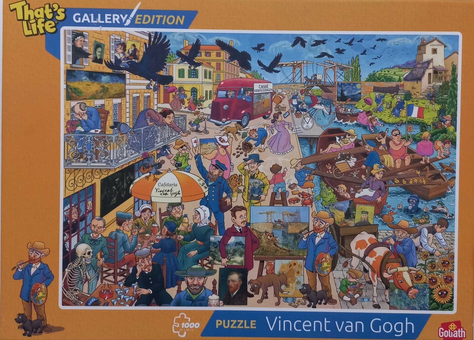 Legpuzzel 1000 stukjes Vincent van Gogh, Ophalen of Verzenden, 500 t/m 1500 stukjes, Zo goed als nieuw