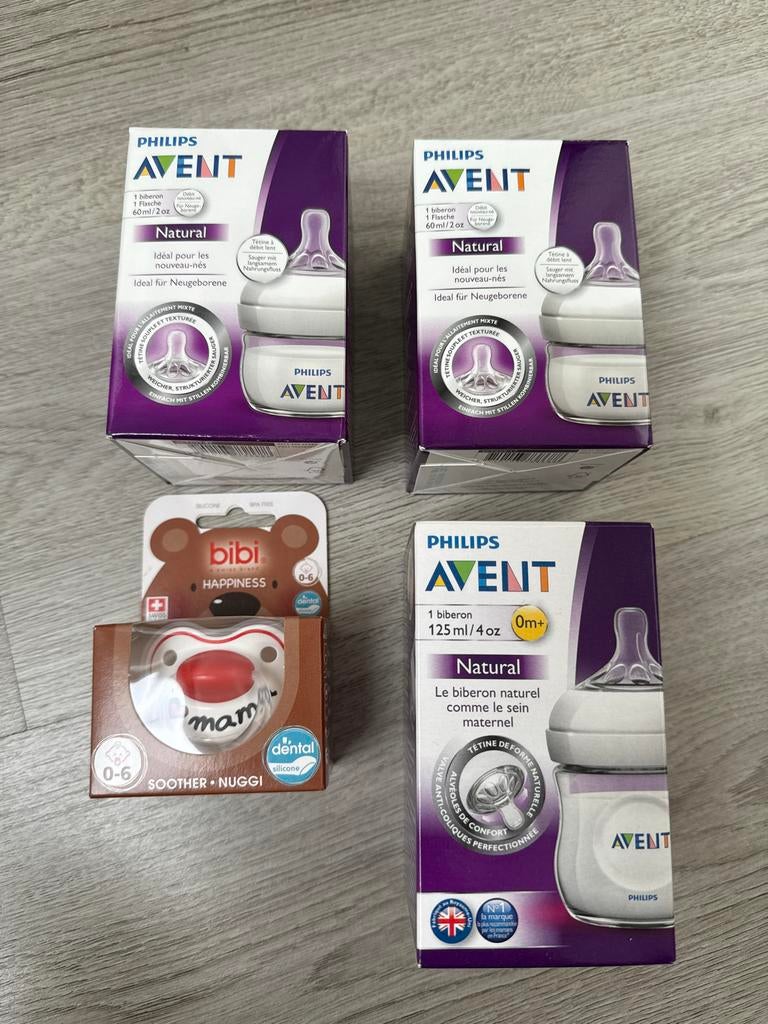 3 Philips Avent flessen met 1 gratis Bibi speen NIEUW, Kinderen en Baby's, Babyvoeding en Toebehoren, Ophalen of Verzenden, Nieuw