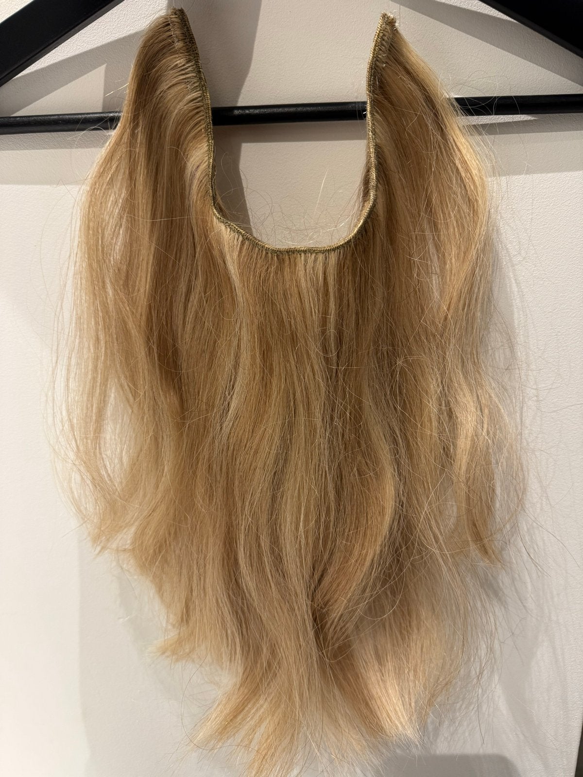 Blonde haarverlenging - flip in hairextensions, Ophalen of Verzenden, Zo goed als nieuw, Pruik of Haarverlenging
