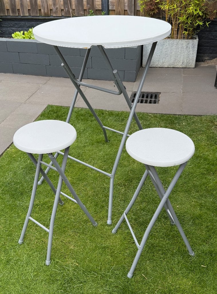 Statafel inklapbaar met 2 stoelen, Ophalen, Zo goed als nieuw