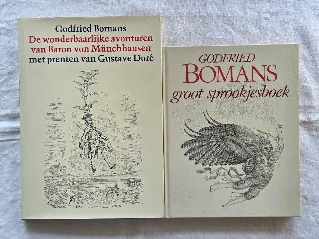 Godfried Bomans: Baron von Münchhausen + groot Sprookjesboek, Ophalen of Verzenden, Gelezen