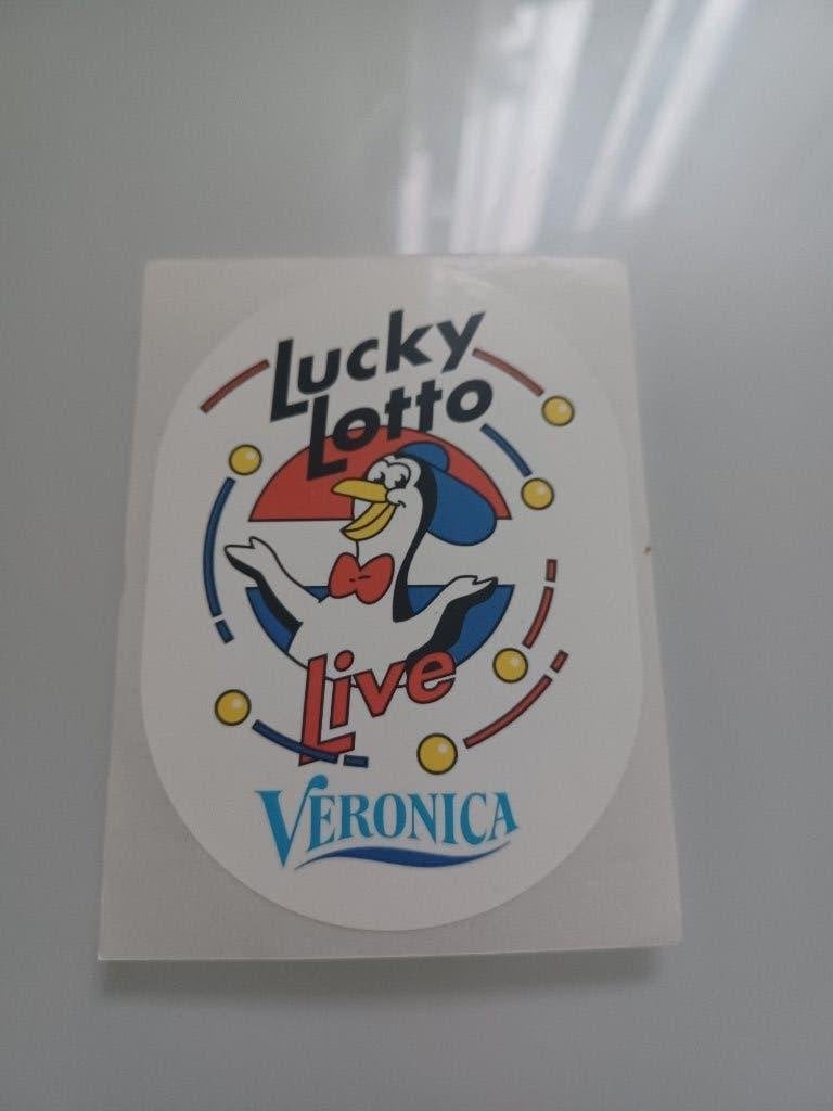 sticker van 'Lucky Lotto live' - nieuw, Verzamelen, Ophalen of Verzenden, Nieuw, Film, Tv of Omroep