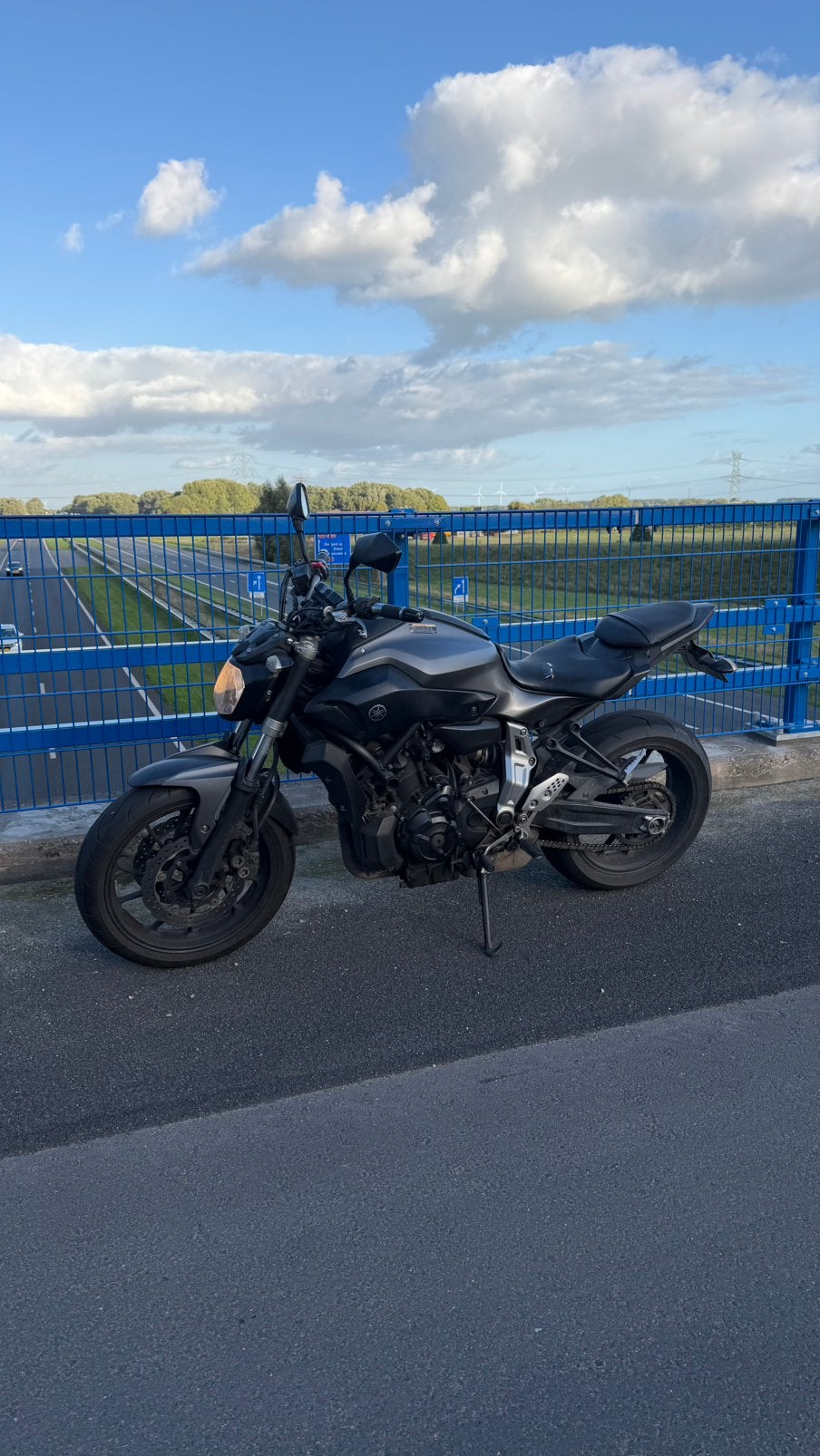 Spoed weg yamaha mt07, Ophalen