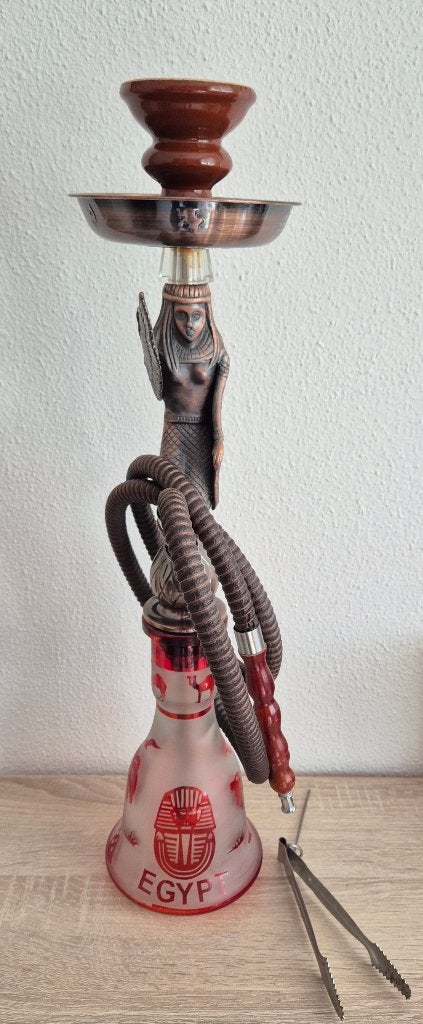 Egyptische waterpijp shisha 55cm, Ophalen of Verzenden, Gebruikt, (Water)pijp