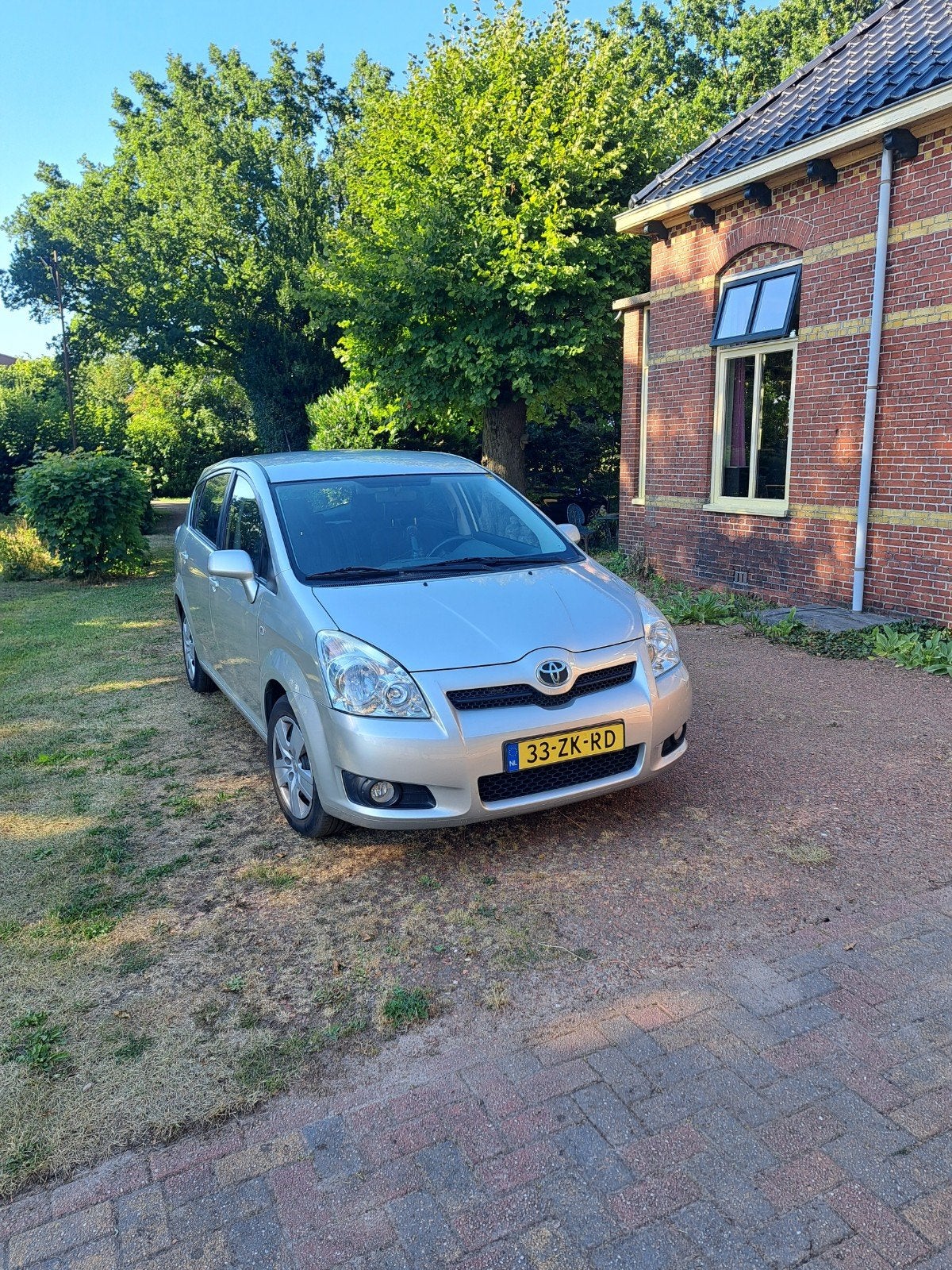 Toyota Corolla Verso 1.6 16V 5P 2008 Grijs, Auto's, Zwart, 4 cilinders, Origineel Nederlands, 1200 kg