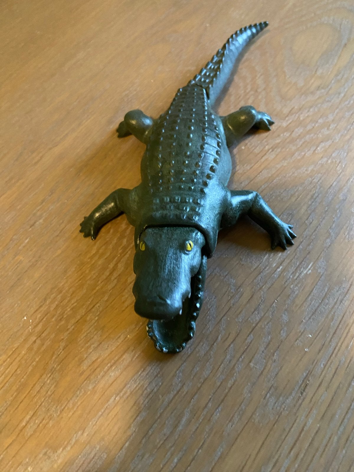 Vintage Krokodil Flesopener - Groen Metaal, Ophalen of Verzenden, Gebruikt