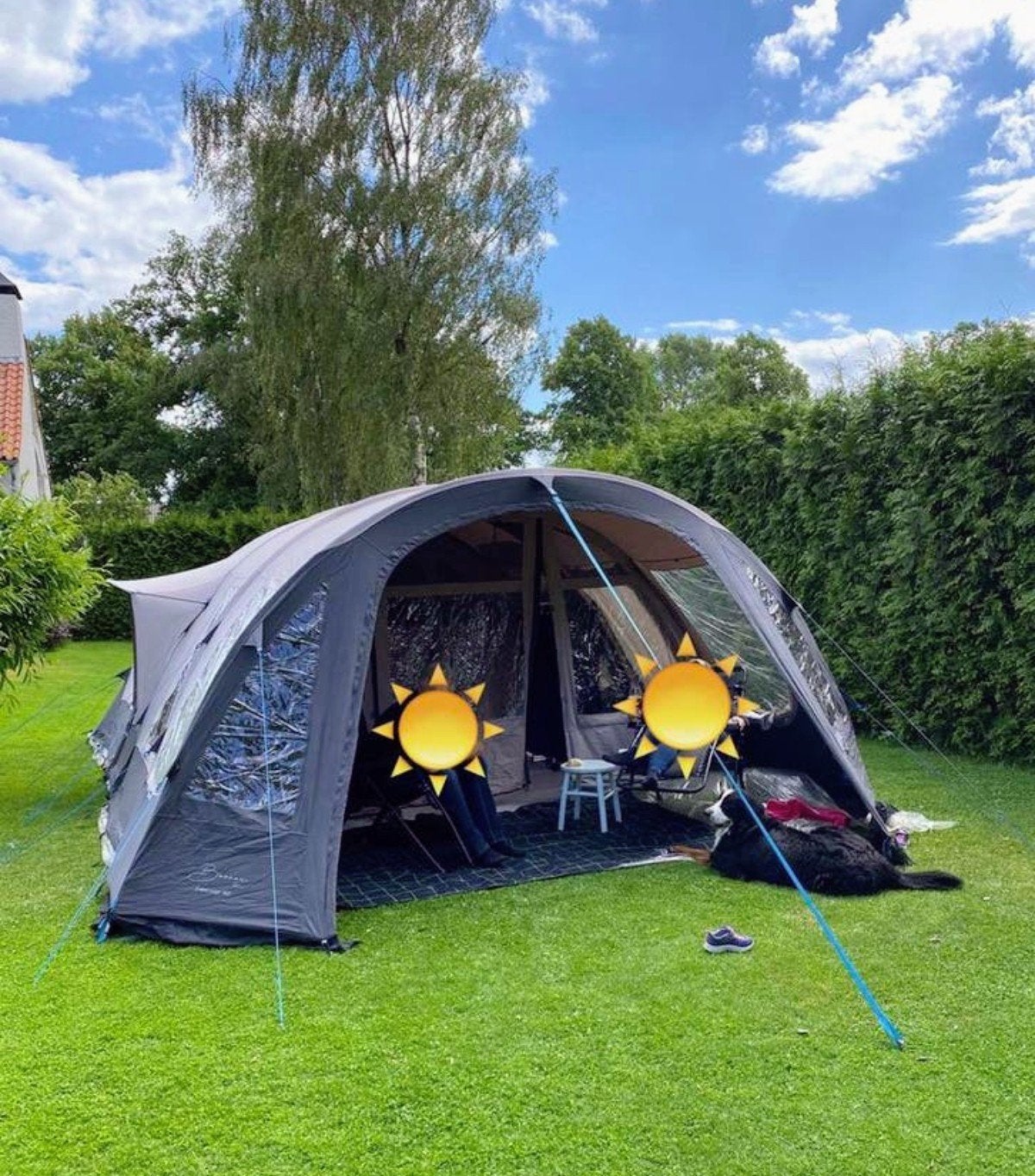 Bardani Prestige dream lodge 6-persoons tent, Caravans en Kamperen, Tenten, Ophalen, Zo goed als nieuw