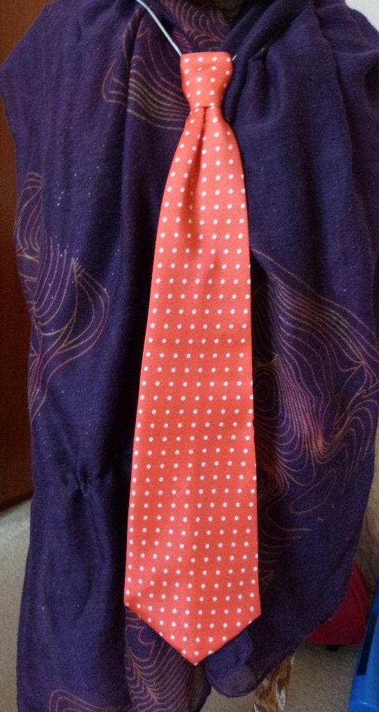 stropdas - rood met witte stippen, Ophalen of Verzenden, Nieuw, Rood
