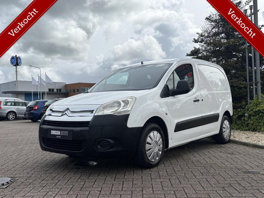 Citroen Berlingo bestel 1.6 HDIF 500 Club, Airco Nette auto, Auto's, Euro 5, Stof, Gebruikt, Zwart