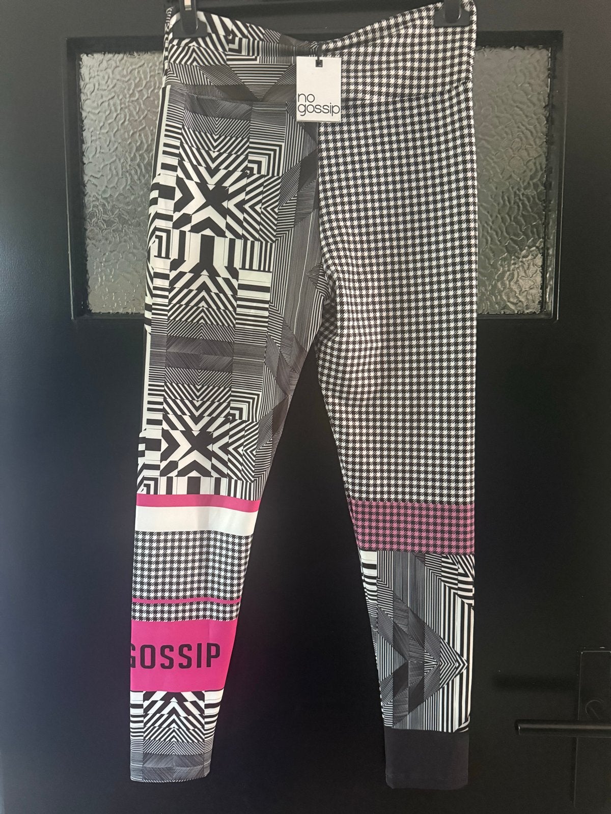 No Gossip Legging Zwart/Wit/Roze - Nieuw met kaartje, Zwart, Nieuw, Legging, Ophalen