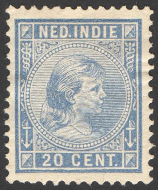 Ned-Indie NVPH nr 26 ongebruikt Prinses Wilhelmina 1892, Postzegels en Munten, Postzegels | Nederlands-Indië en Nieuw-Guinea, Ophalen of Verzenden