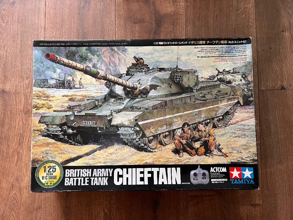 Tamiya 1/25 Chieftain RC Tank, Ophalen, Tank, Groter dan 1:32, Nieuw