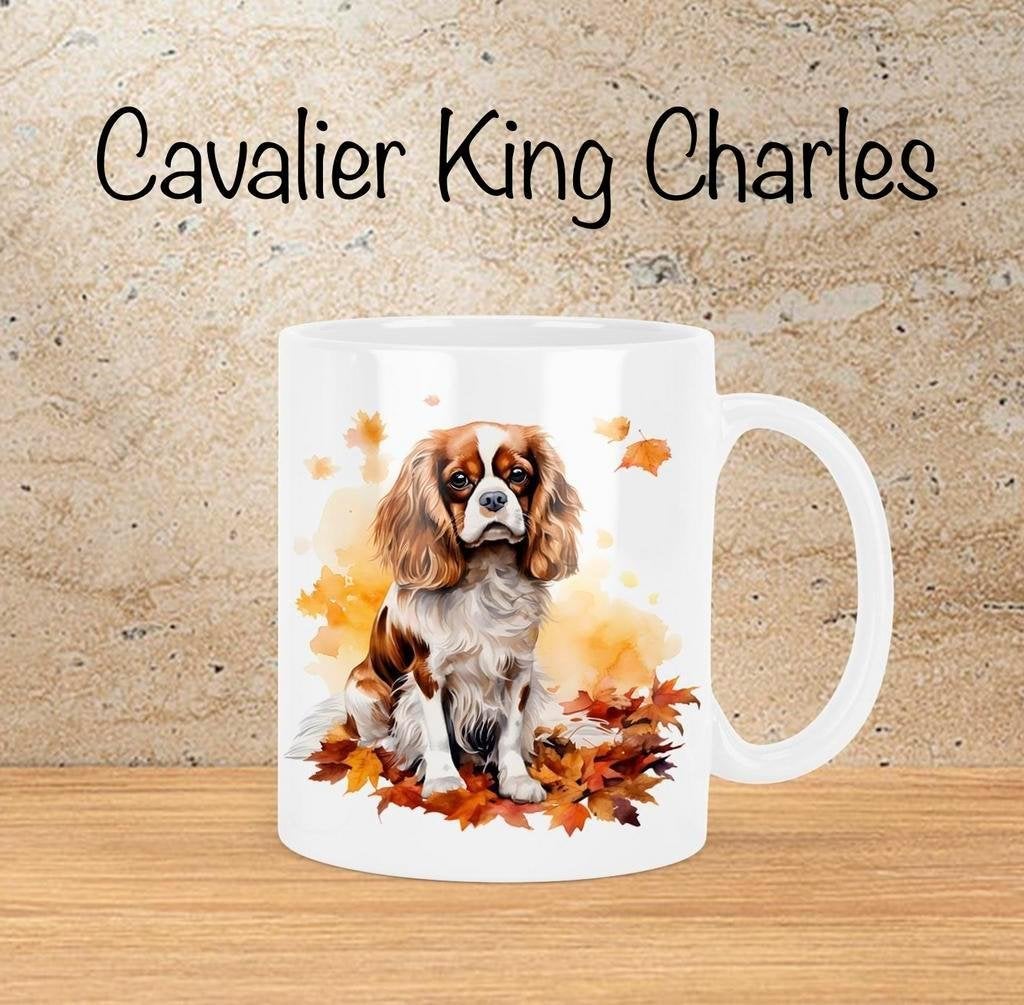 Cavalier King Charles Spaniël Herfstmok, Verzenden, Nieuw, Overige stijlen, Kop(pen) en/of Schotel(s)