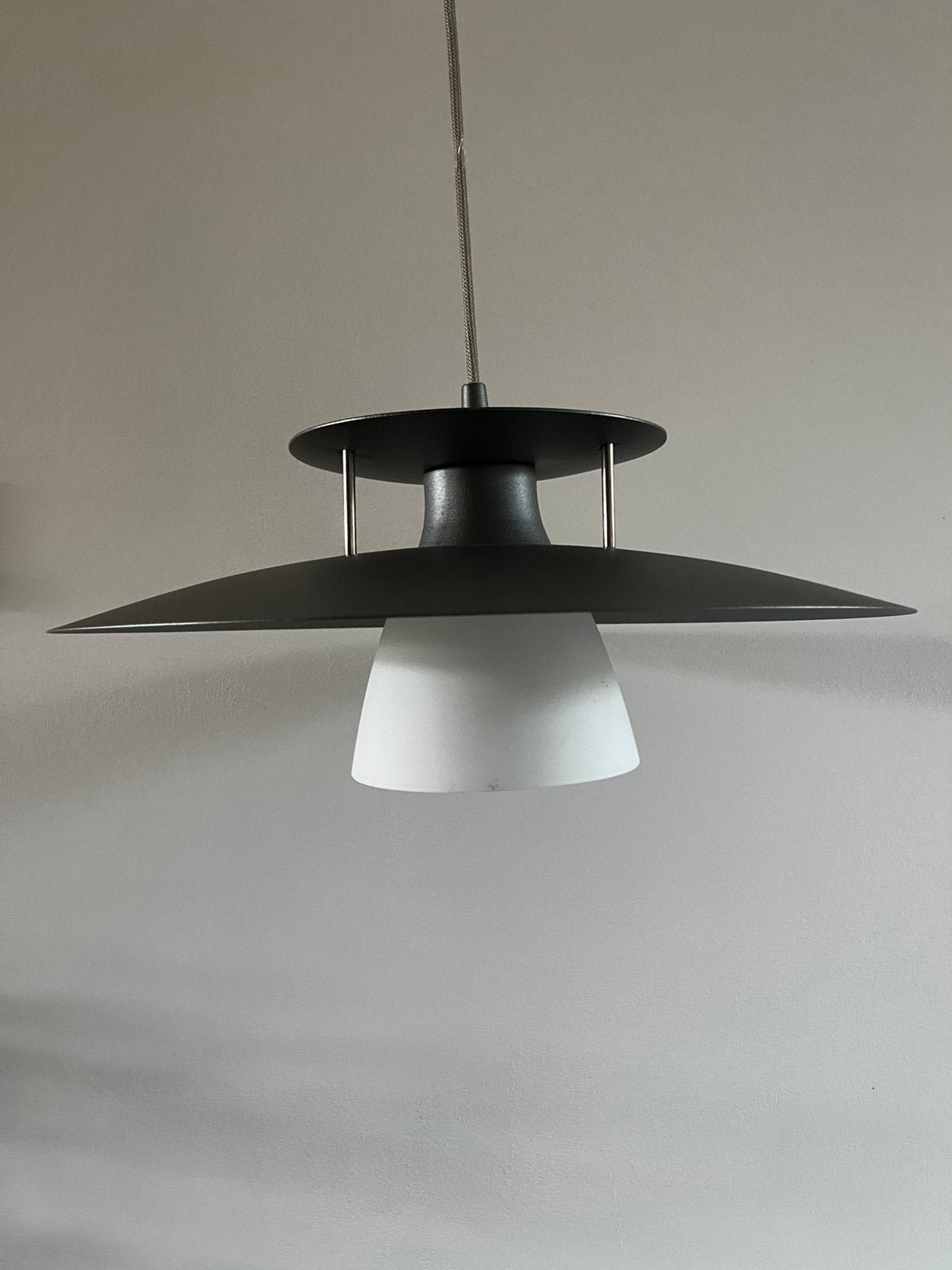Scandinavische schalenlamp, Ophalen of Verzenden, Zo goed als nieuw, Glas