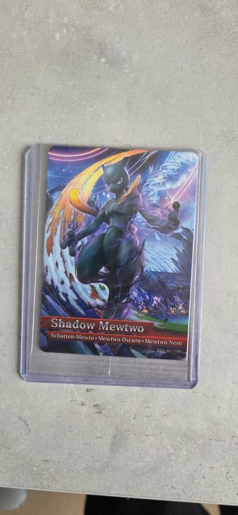 Shadow Mewtwo Amiibo Kaart - Pokkén Tournament, Hobby en Vrije tijd, Verzamelkaartspellen | Pokémon, Nieuw, Ophalen of Verzenden