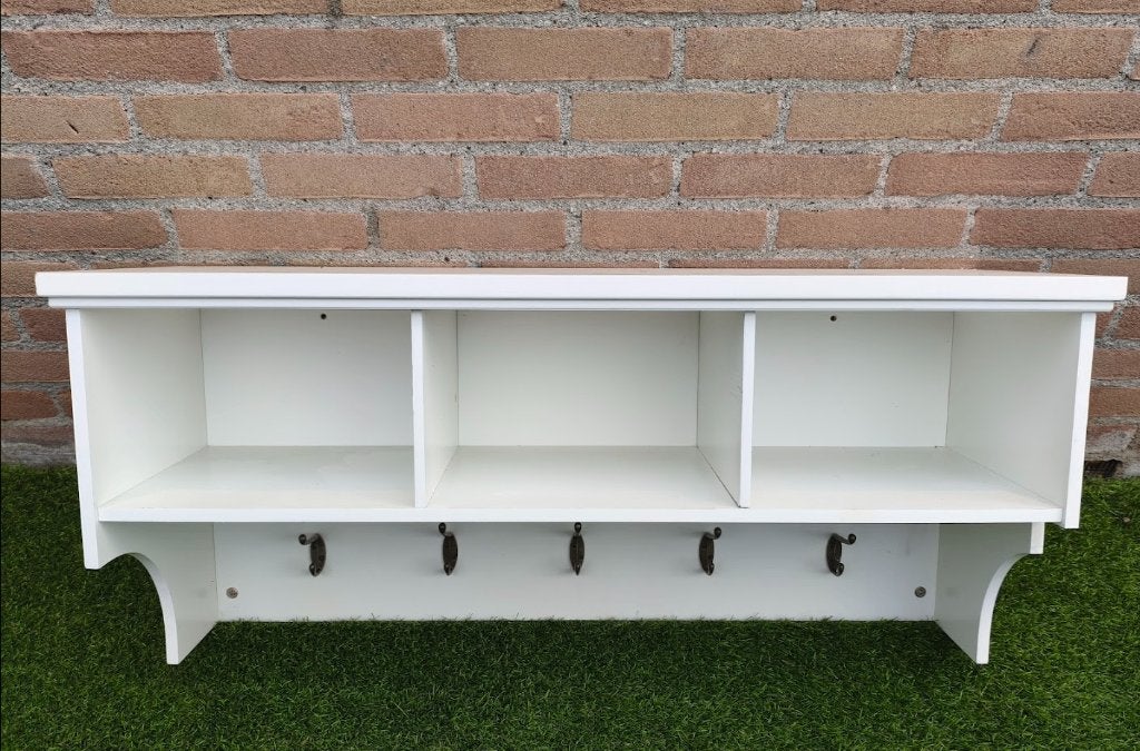 Mooie kapstok met veel opbergruimte, Zo goed als nieuw, Minder dan 100 cm, Hout, Ophalen