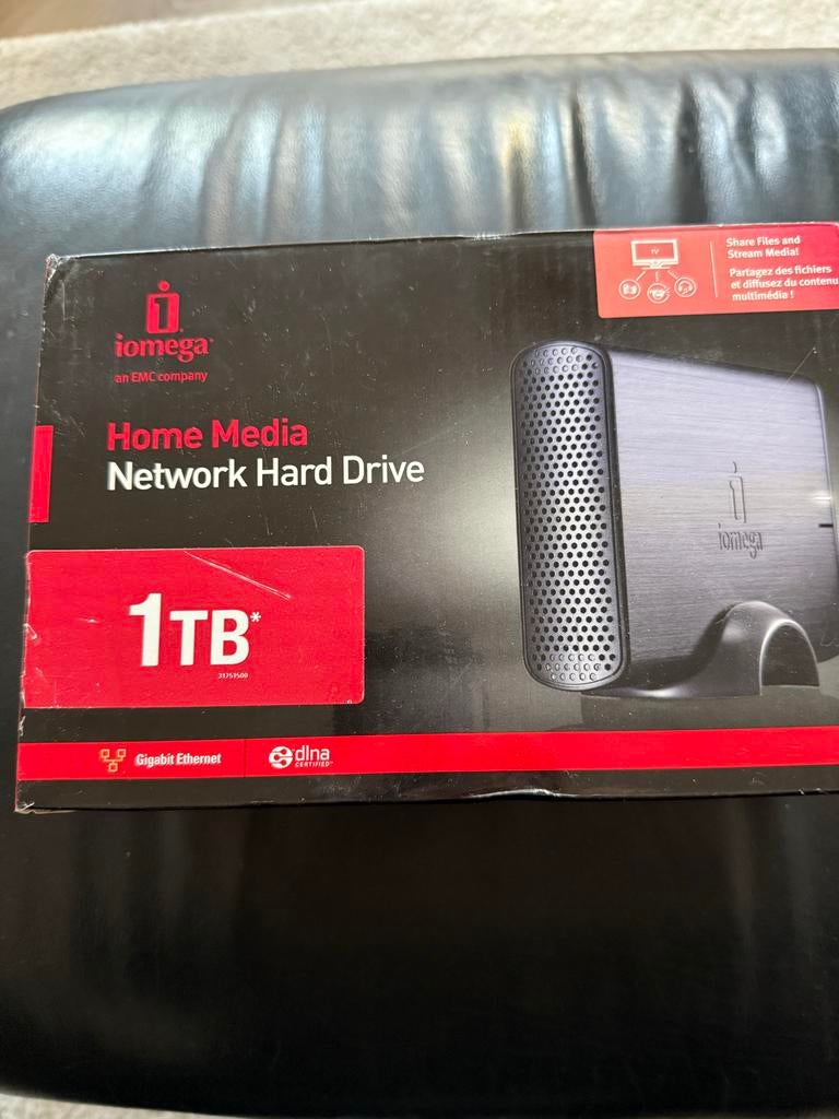 Iomega Home Media Network Hard Drive 1TB Gigabit Ethernet, Computers en Software, Harde schijven, HDD, Nieuw, Ophalen of Verzenden