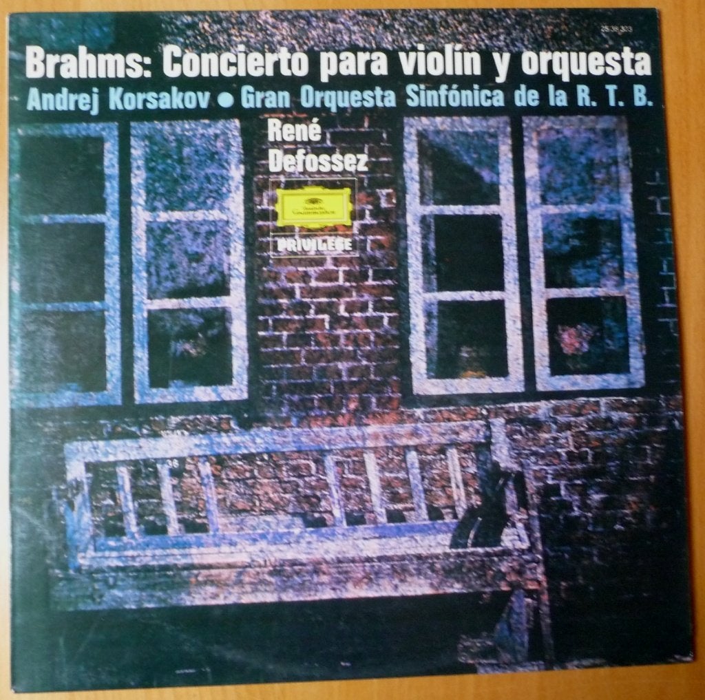 Brahms - Concierto para Violin y Orquesta - Andrej Korsakov, Ophalen of Verzenden, Kamermuziek, Gebruikt, 12 inch