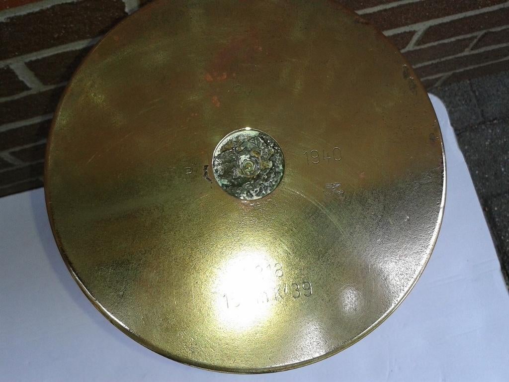 Duitse 15cm K39 huls van 1940, Ophalen of Verzenden, Landmacht, Duitsland, Hulzen of Bodemvondsten