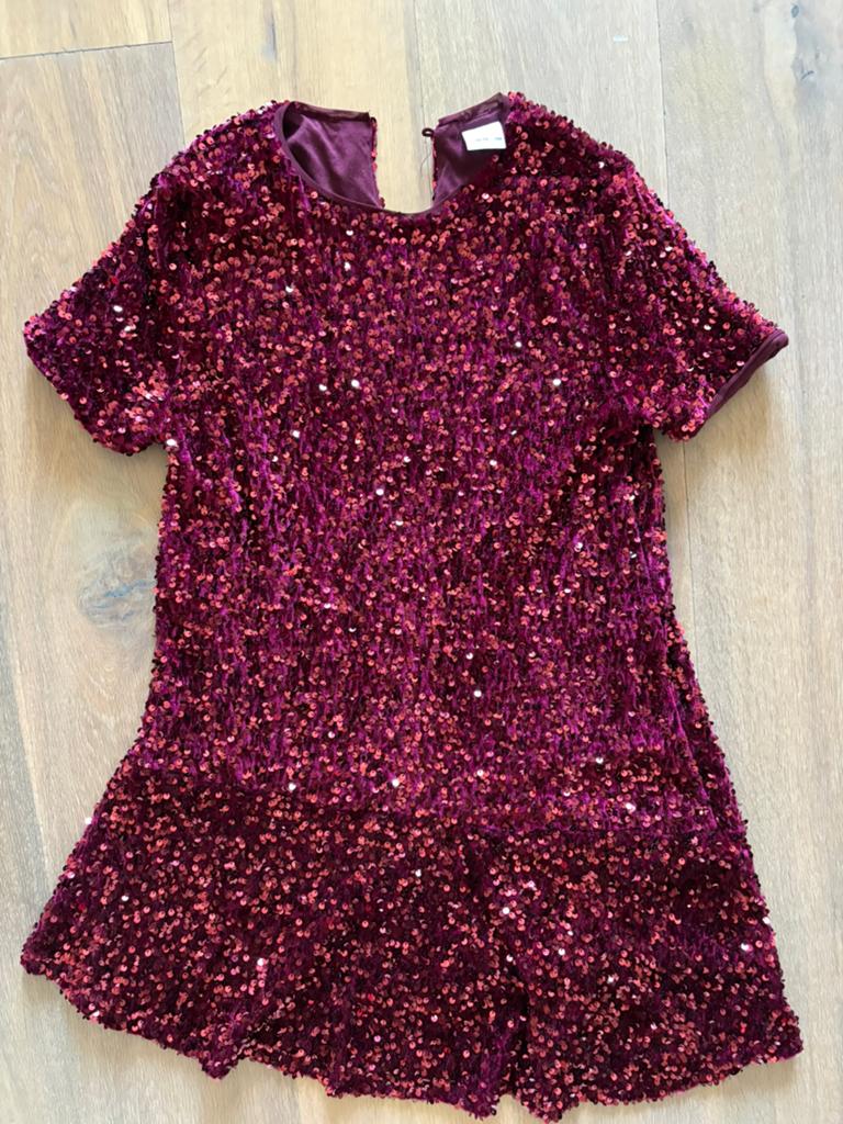 Nieuw ** Zara ** glitterjurkje mt 164, Ophalen of Verzenden, Nieuw, Meisje, Jurk of Rok