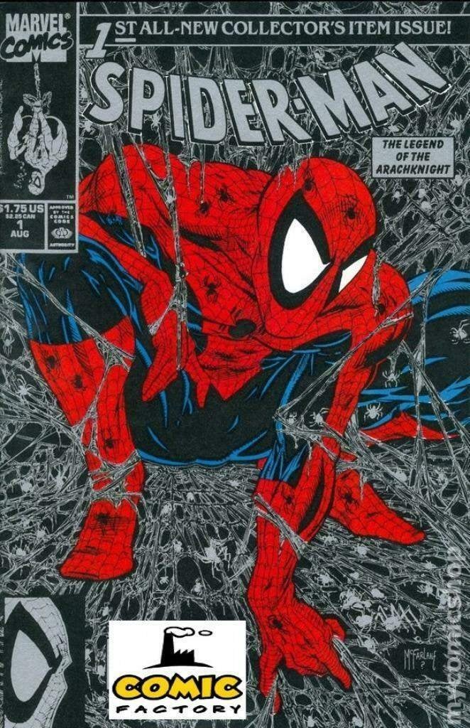 Spider-Man (1990) # 1 - Super rare Silver Cover, Eén comic, Ophalen of Verzenden, Zo goed als nieuw, Amerika