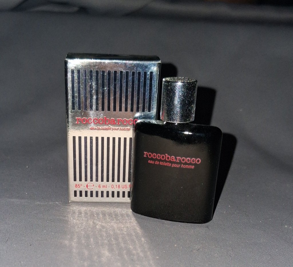 Parfum miniatuur - Roccobarocco + doosje, Ophalen of Verzenden, Zo goed als nieuw, Miniatuur, Gevuld