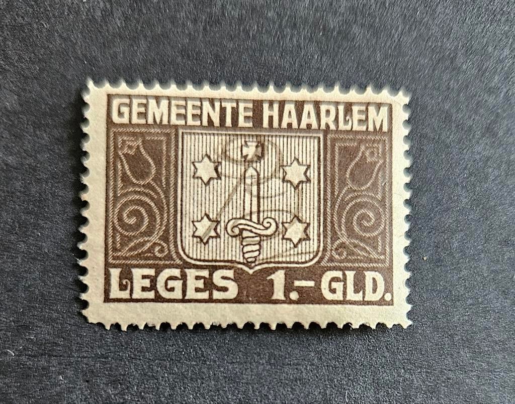 Legeszegel gemeente Haarlem  postfris, Postzegels en Munten, Ophalen of Verzenden