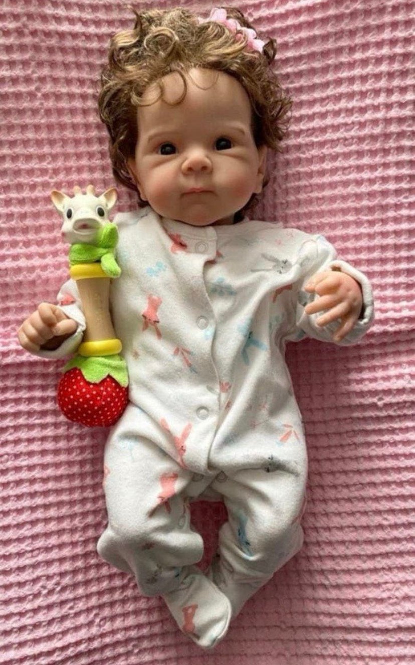 Schattig Reborn baby meisje 🥰, Verzamelen, Poppen, Verzenden, Zo goed als nieuw, Pop, Levensecht of Reborn