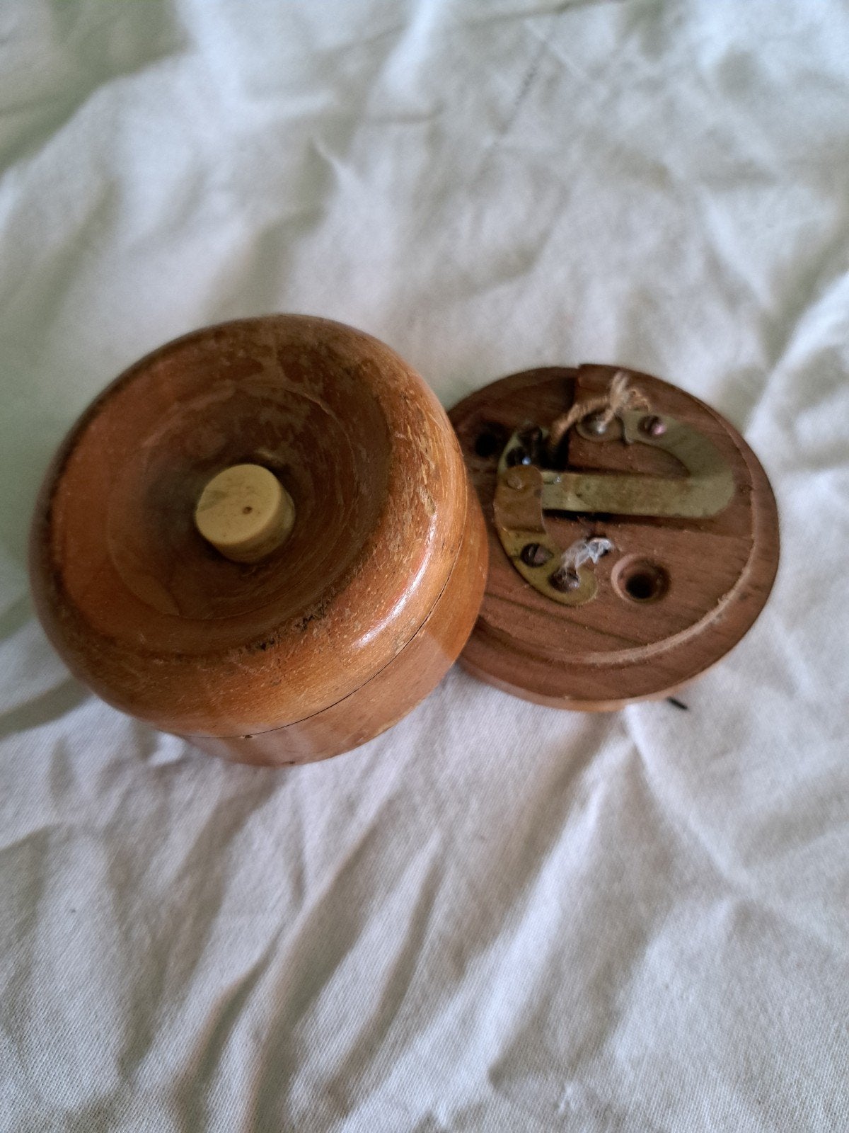 Vintage houten deurbel, Ophalen of Verzenden, Gebruikt, Overige typen