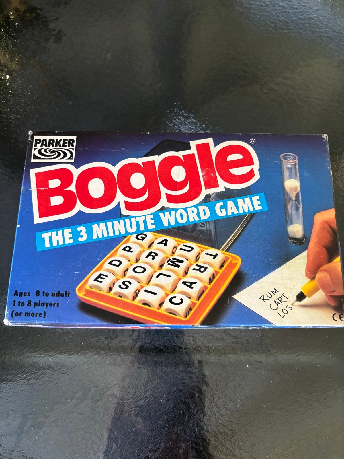 Boggle: The 3 Minute Word Game - Parker denk spel!, Hobby en Vrije tijd, Vijf spelers of meer, Ophalen of Verzenden, Zo goed als nieuw