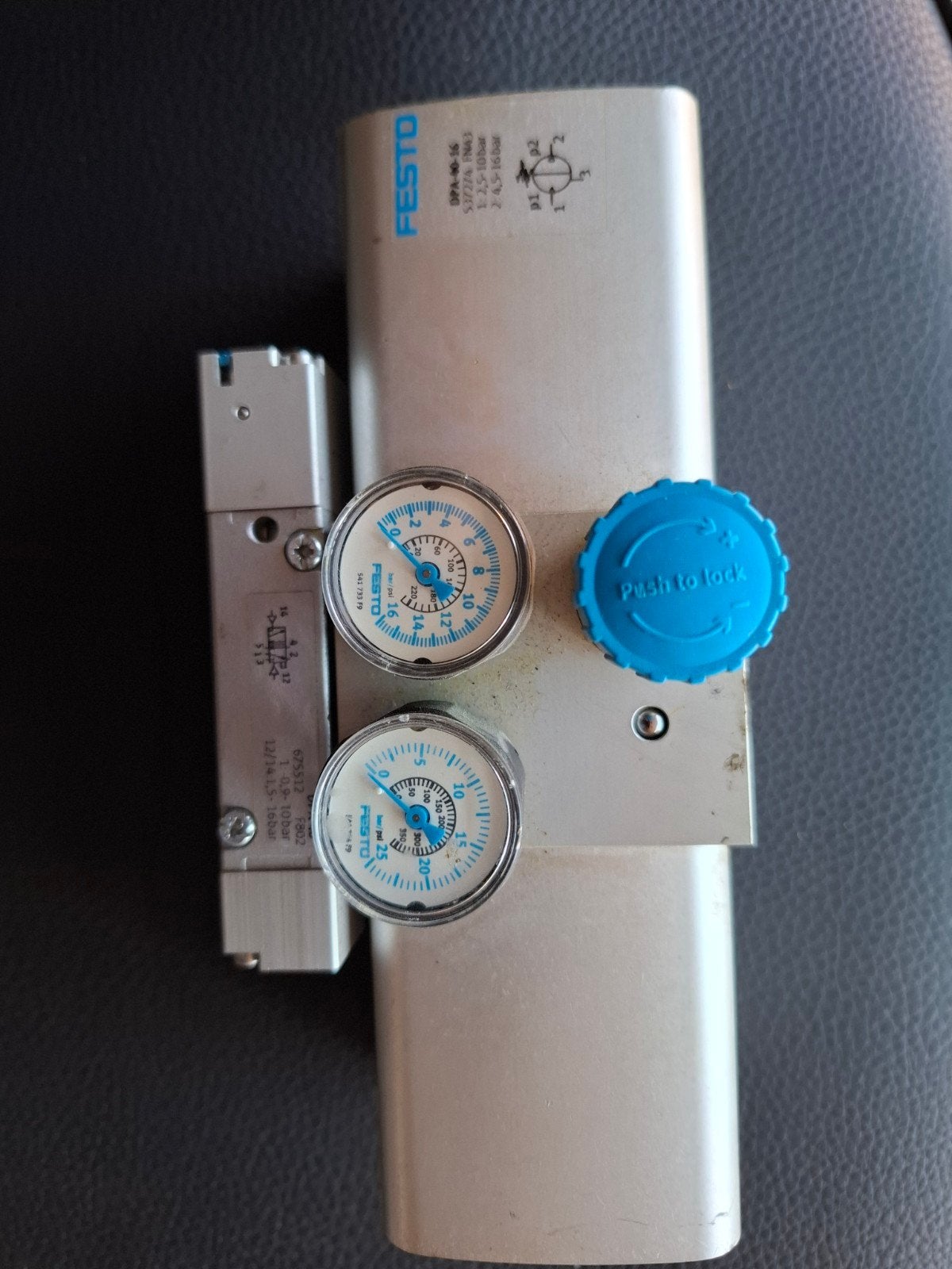 Festo DPA-40-16 Booster met Manometers en Ventiel, Doe-het-zelf en Verbouw, Ophalen of Verzenden