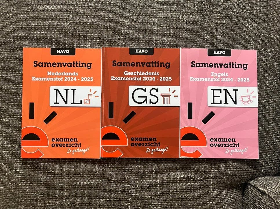 HAVO ExamenOverzicht Samenvattingen (NL, GS, EN), Ophalen of Verzenden, Gelezen, HAVO, Nederlands